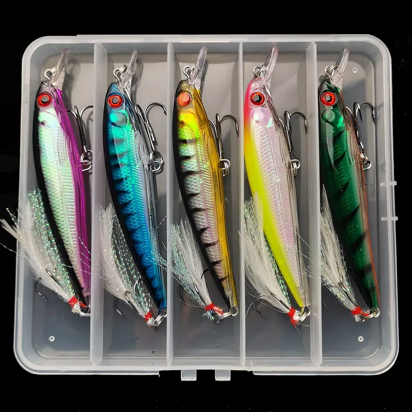 Laser 3D Eyes Bionic Minnow Fi - Fishing Hook Treble recension och pris