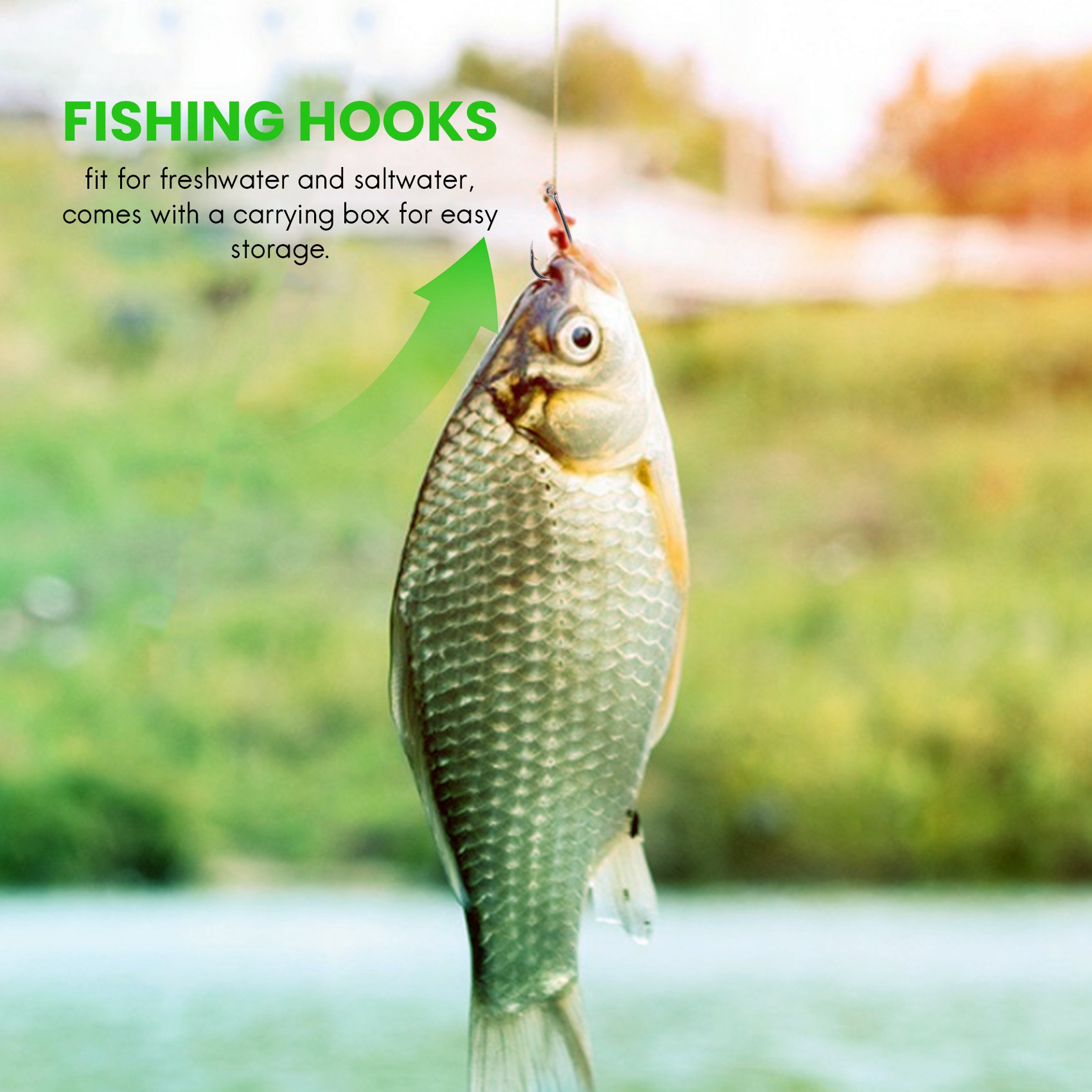 New arrival  500Pcs/Set Mixed  - Fishing Hook Size recension och pris