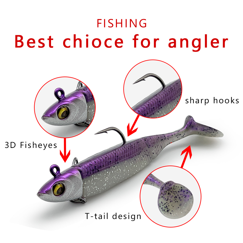 6Pcs Lead-Coated Fishing Lures - Fishing Hook Treble recension och pris