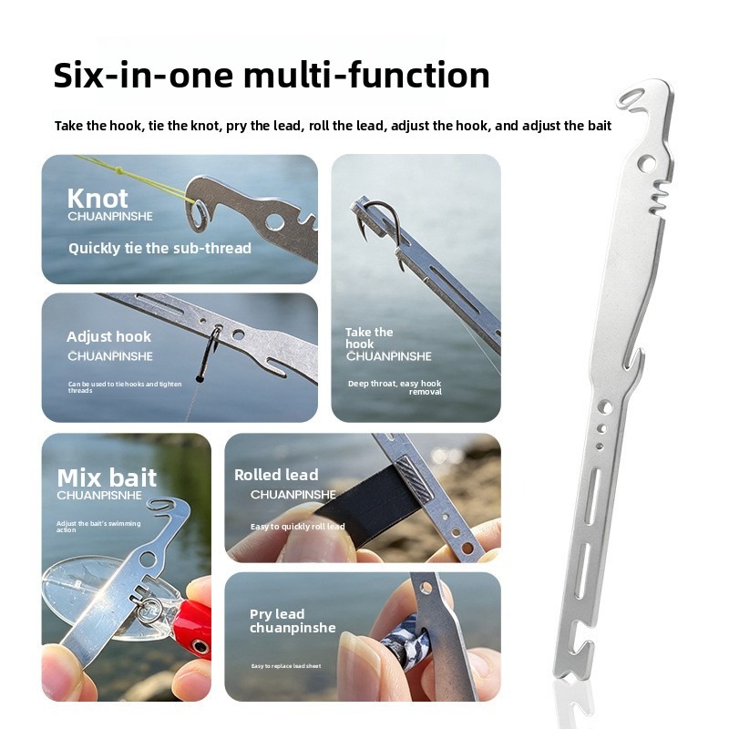 QAJTAO 4 Pieces 6-in-1 Stainle - Fishing Hook Sharpener recension och pris